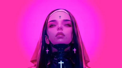 Cyber Nun Live Wallpaper