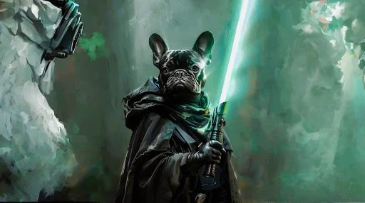 Bulldog Jedi Live Wallpaper