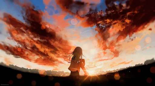 Orange Sunset Live Wallpaper