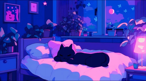 Lofi Cat Live Wallpaper