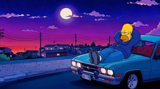 Homer Lofi Live Wallpaper