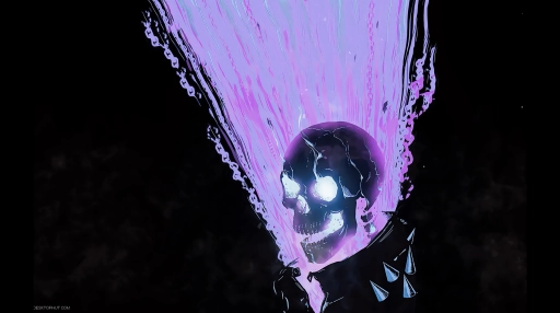 Ghost Rider Skull RGB Live Wallpaper