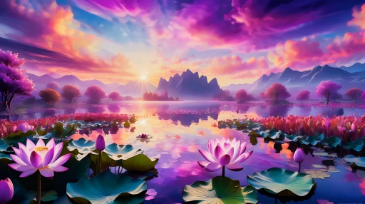 Lotus Lake Dreamscape Live Wallpaper