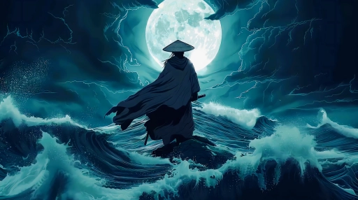 Moonlit Samurai Live Wallpaper
