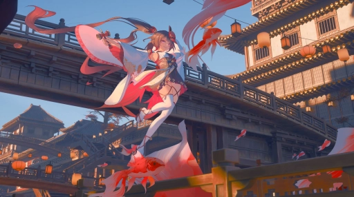 Koi Dancer UltraWide Live 8K Wallpaper