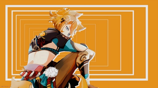 Genshin Impact - Gorou Orange Void Live Wallpaper
