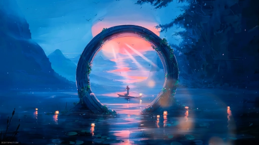 Sunset Circle Live Wallpaper