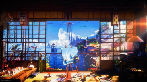 City Of The Sea Live Wallpaper