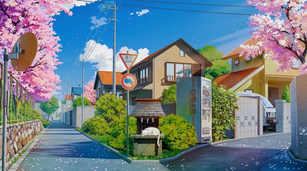 Spring Blossoms Lofi Live Wallpaper