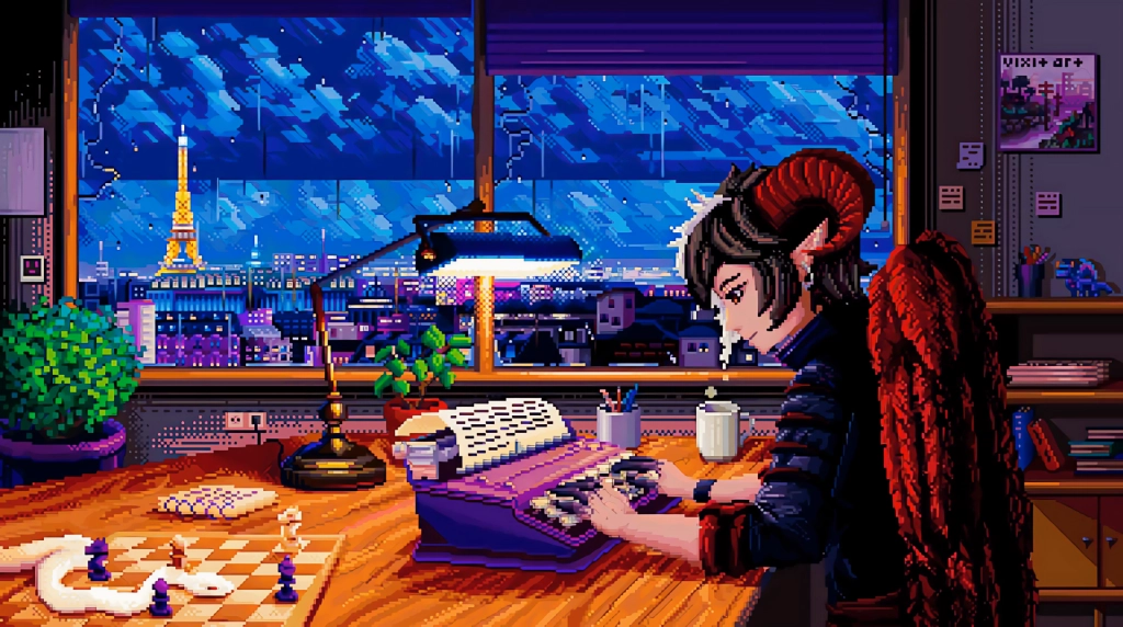 Devil in Paris Pixel Live Wallpaper