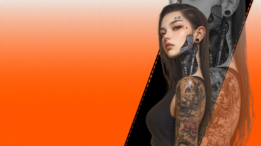 Cyber Bionic Girl Live Wallpaper