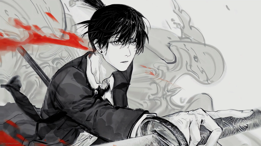 Chainsaw Man: Aki Hayakawa Minimal Live Wallpaper