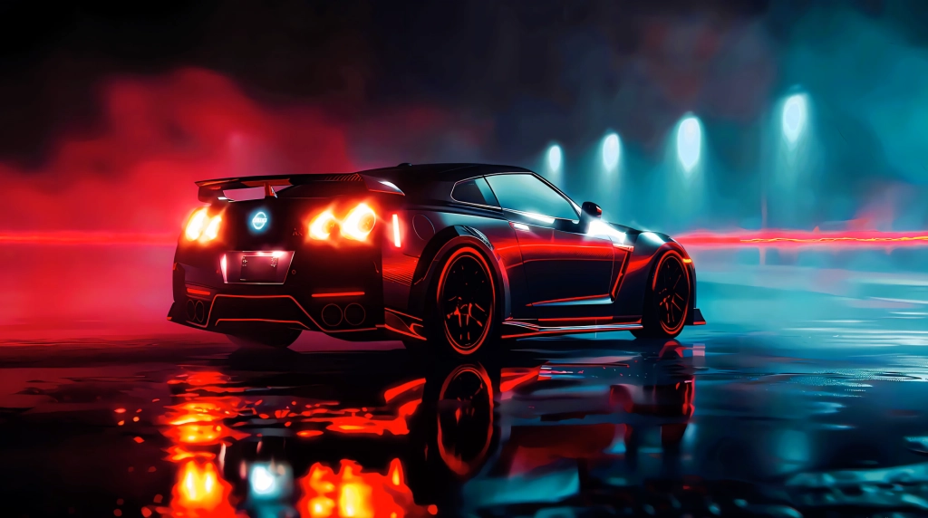Black Nissan Live Wallpaper