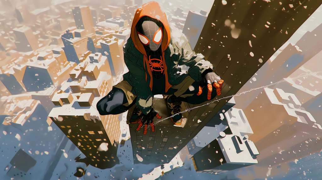 Spider Man: Miles Morales Snow Day Live Wallpaper