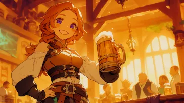 Cute Tavern Maid Live Wallpaper