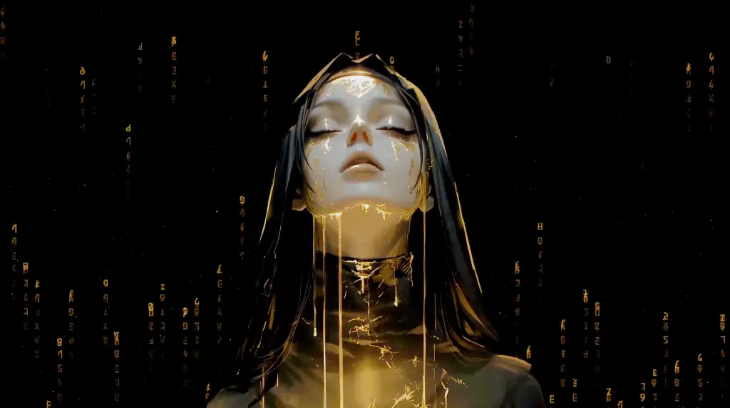 Dark Matrix Nun Live Wallpaper