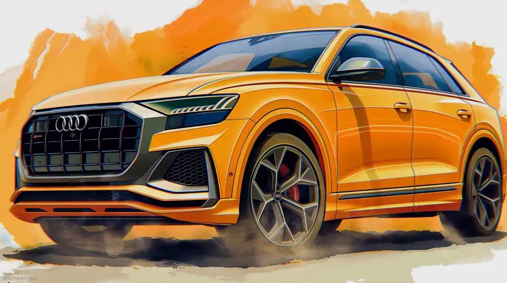 Orange Audi Rs Q8 Live Wallpaper