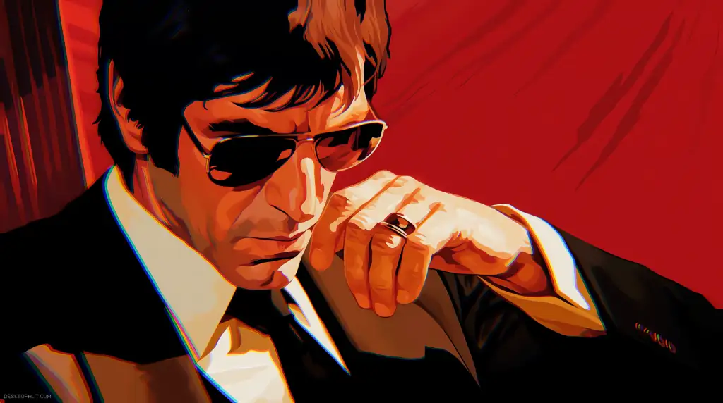 Aesthetic Scarface Red Live Wallpaper