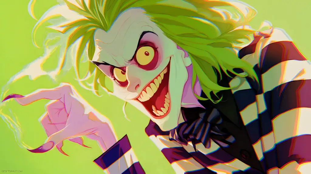 Beetlehuice Creepy Face Cartoon Live Wallpaper