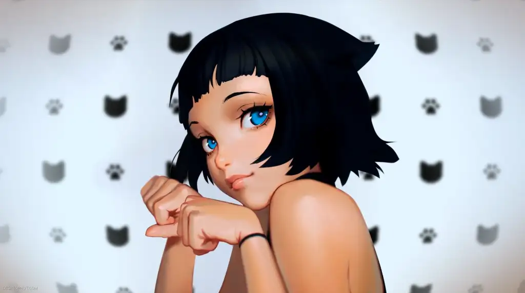 Cute Nekomusume Live Wallpaper