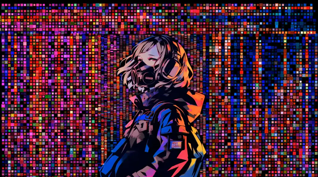 RGB Matrix Girl Live Wallpaper