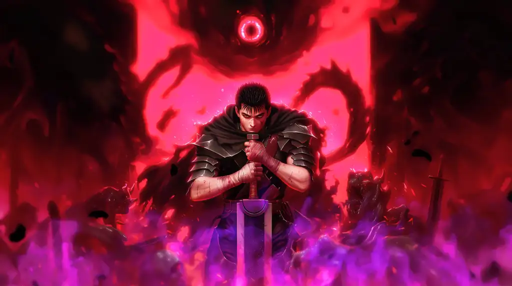 Berserk Guts Red Eye Live Wallpaper