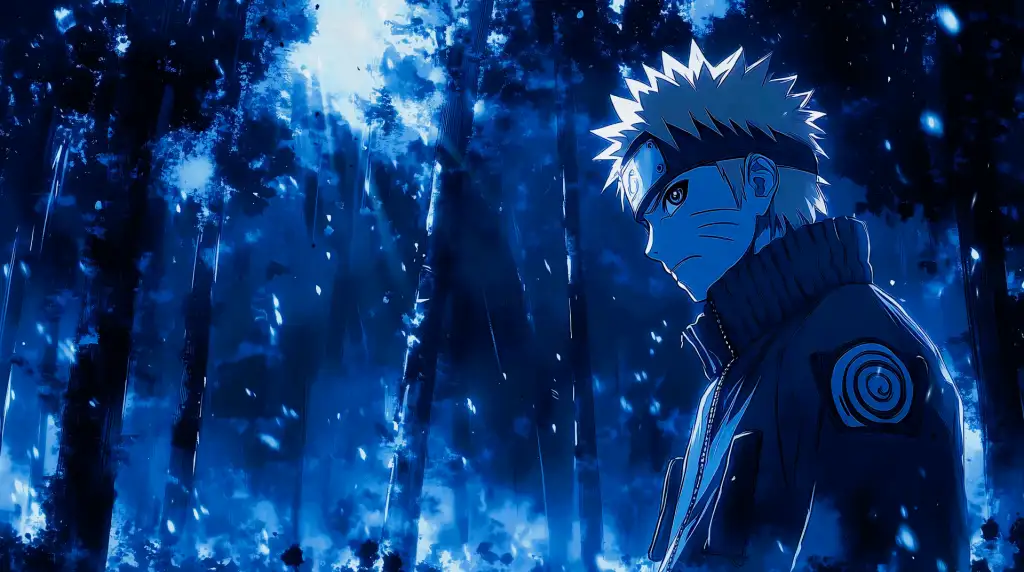 Naruto in Blue Forest Live Wallpaper