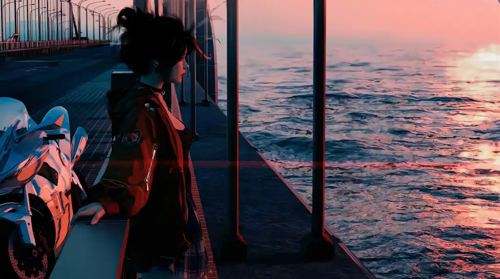 Chill on Bridge Live Wallpaper