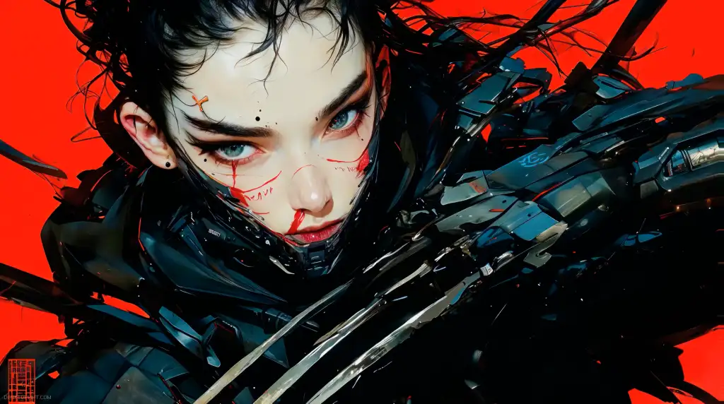 Cyberpunk Girl Claw Live Wallpaper