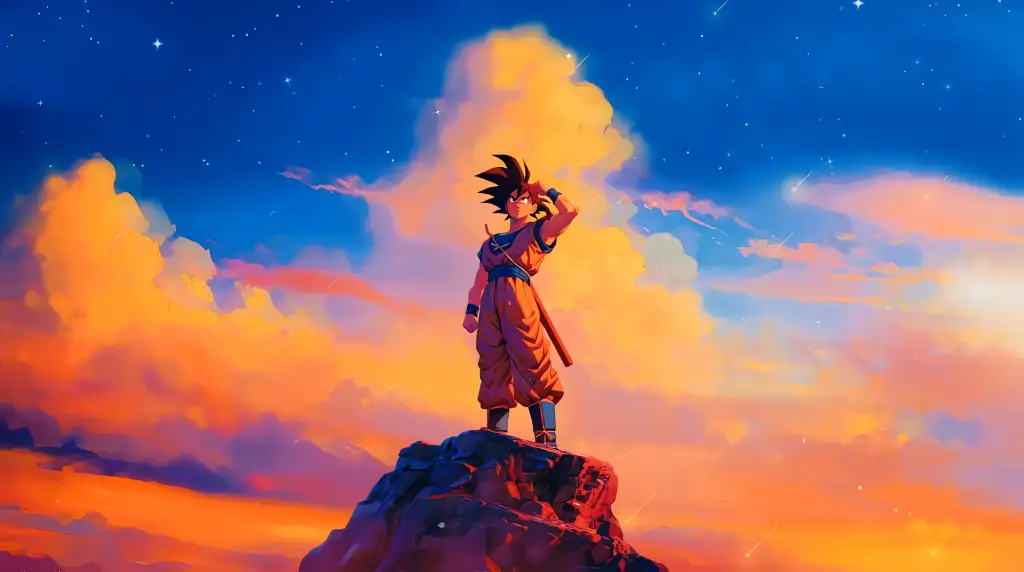 Goku Abstract Paint Live Wallpaper