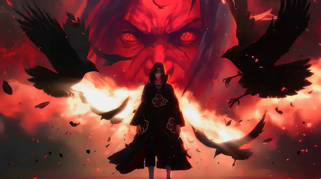 Angry Itachi | Murder of Crows - Live Wallpaper