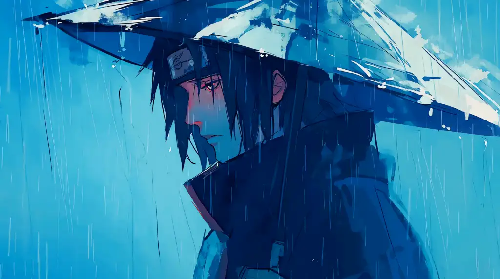 Silent Itachi: Rain of Reflection - Live Wallpaper