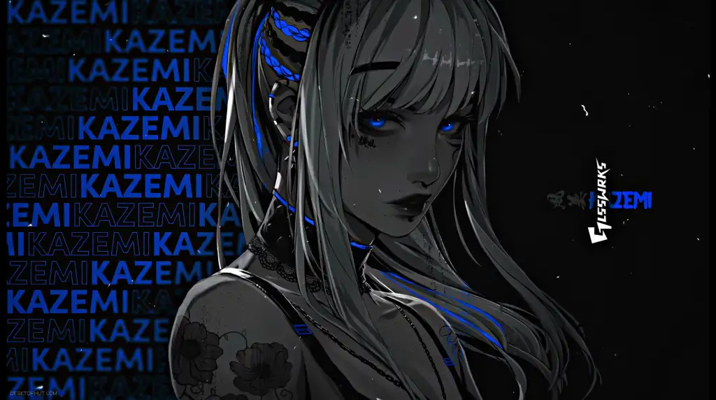 Kazemi Flowers Blue Live Wallpaper