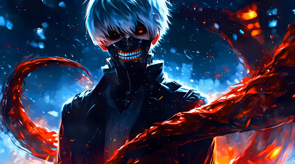 Tokyo Ghoul’s Kaneki Unleashed Live Wallpaper