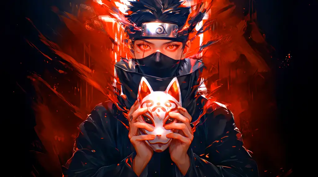 Mystical Kitsune Mask Art Live Wallpaper