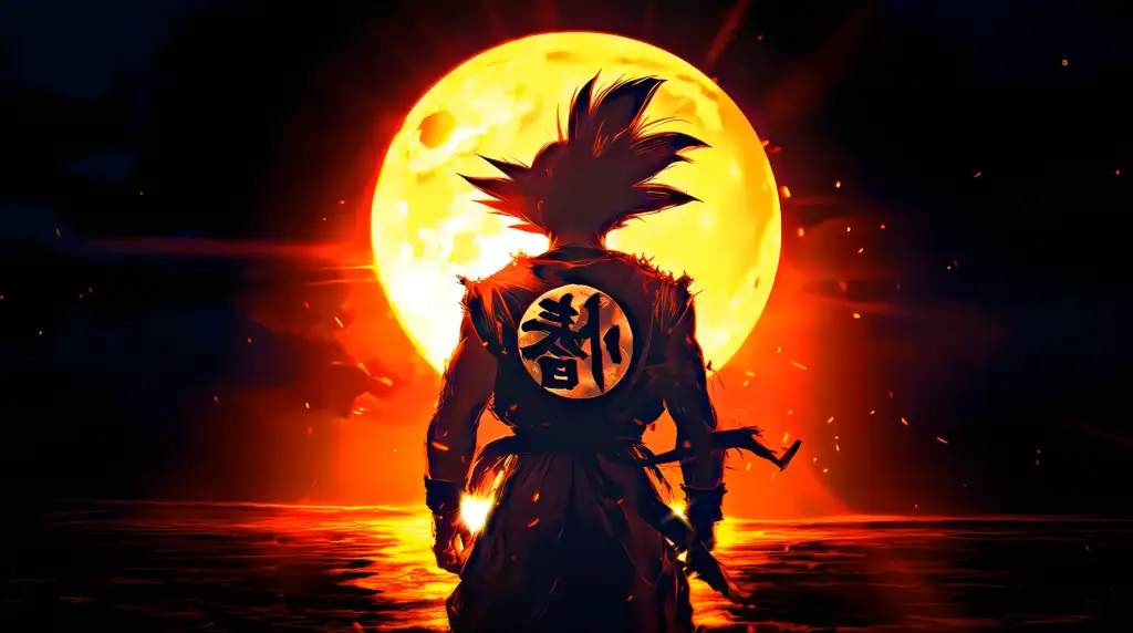 Ocean Glow with Goku Live Wallpaper
