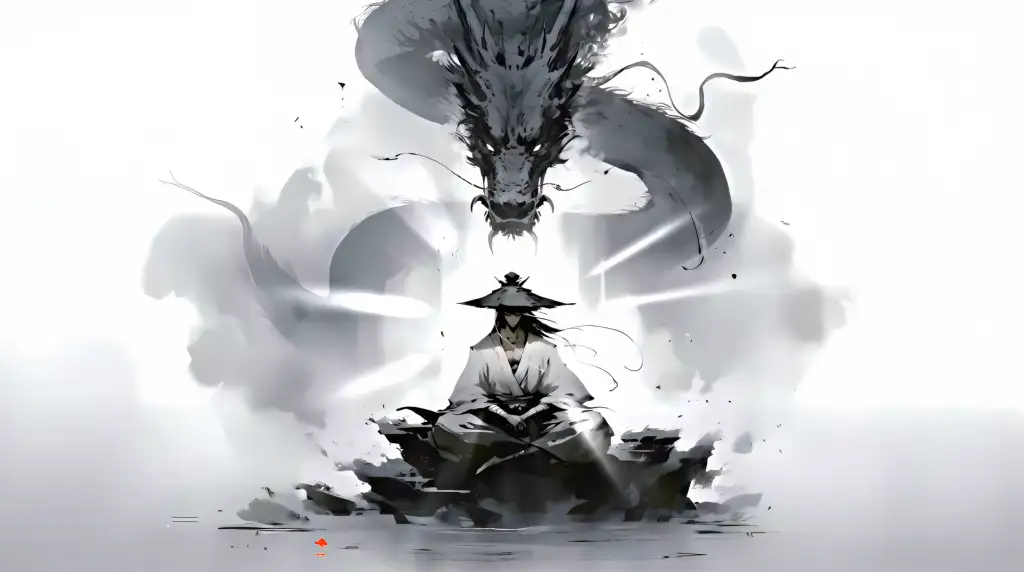 Samurai Finding Zen Live Wallpaper