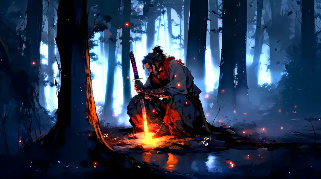 Lonely Samurai Live Wallpaper