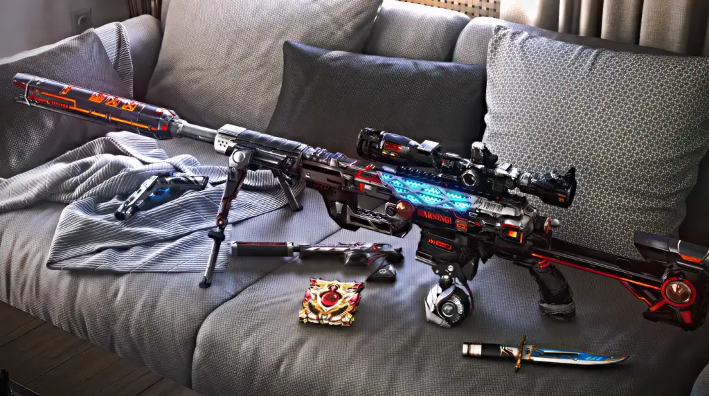 CS: GO - Sniper Rifle Gun RGB Live Wallpaper