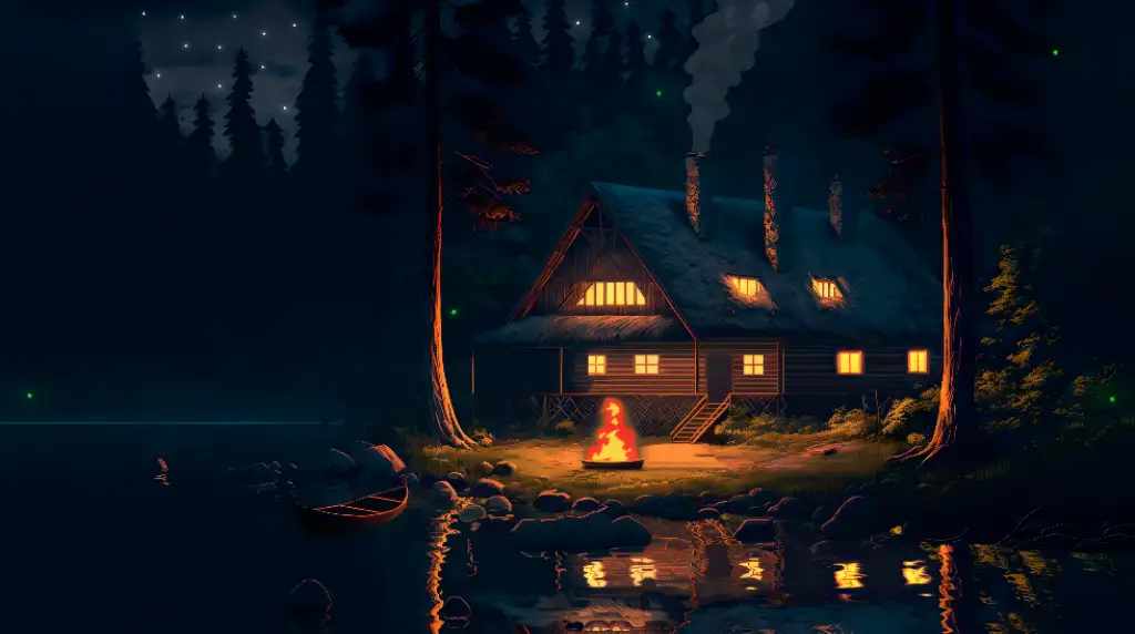 Tranquil Lakeside Retreat - LoFi Live Wallpaper