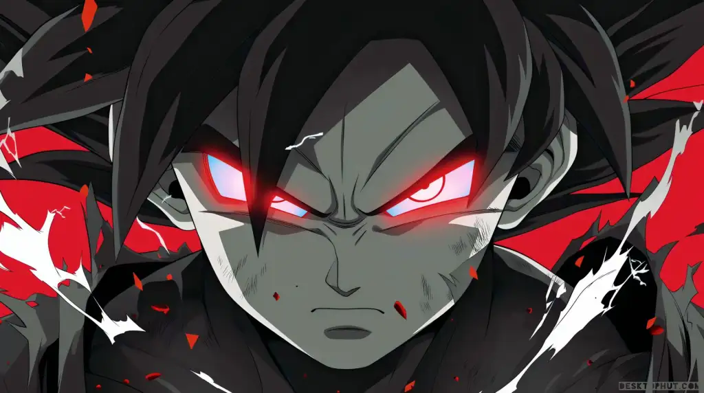 Goku Dark Glowing Eyes Live Wallpaper