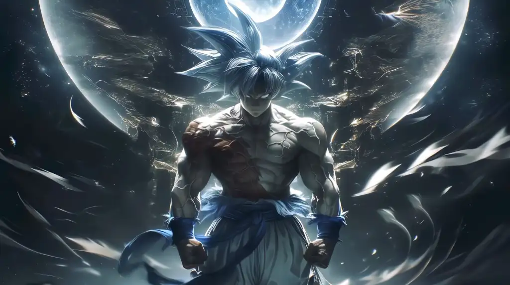 White Goku Power Live Wallpaper