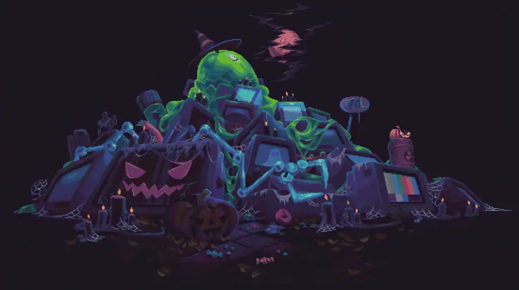 Toxic Pixel Art Live Wallpaper