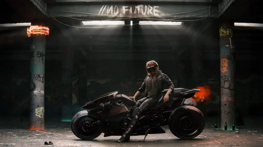 Cyberpunk 2077 Bike Live Wallpaper