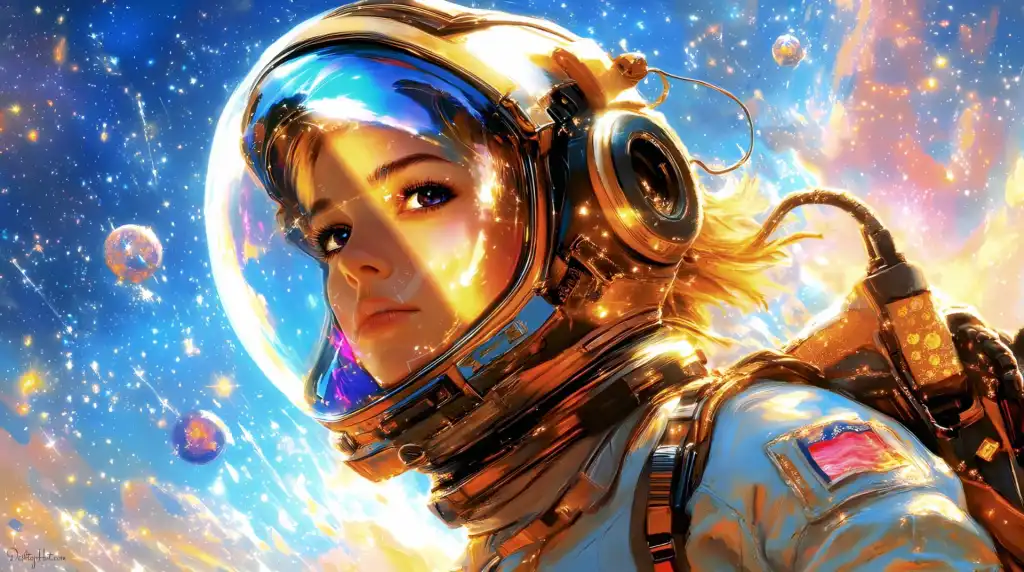 ??Space Girl - Live Wallpaper