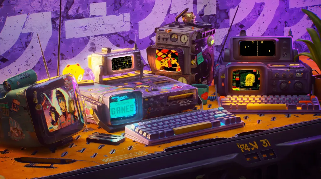 Retro Sanyo Cyberdecks Live Wallpaper