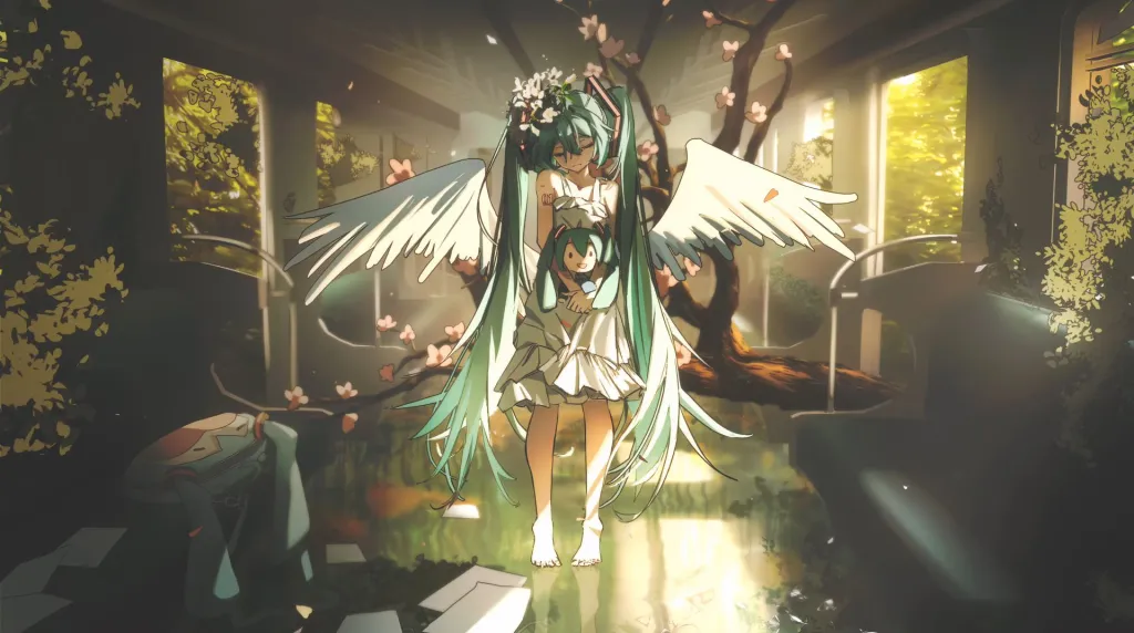 Hatsune Miku's Serene Journey Live Wallpaper