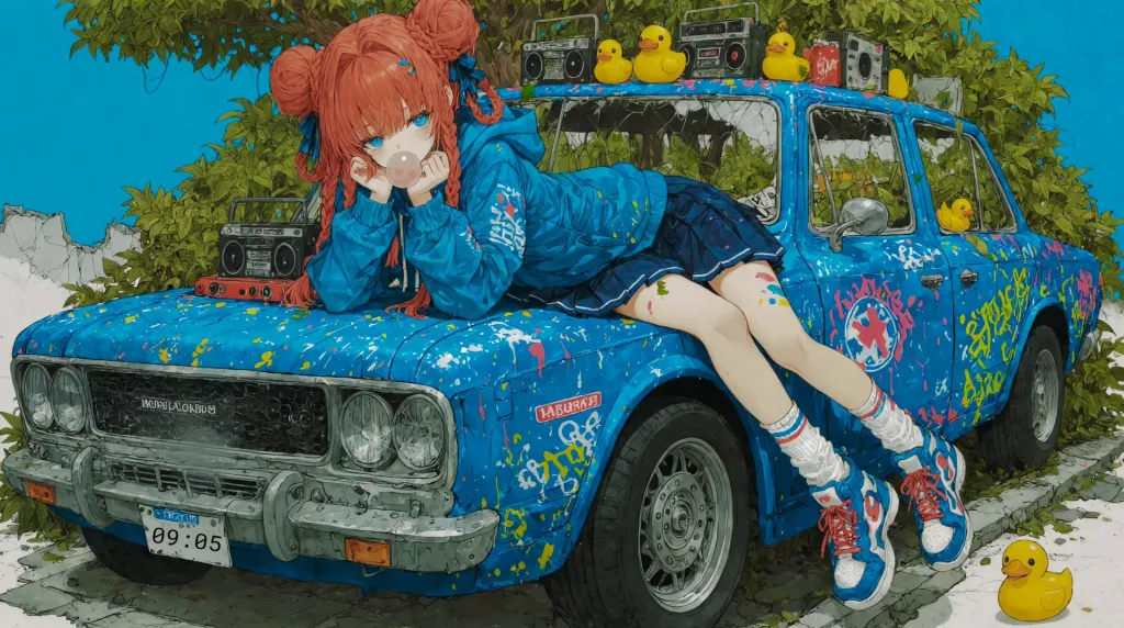 Retro Beats & Rubber Ducks HDR Live Wallpaper