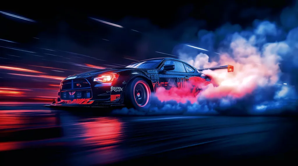 Chromatic Burnout - Car Live Wallpaper