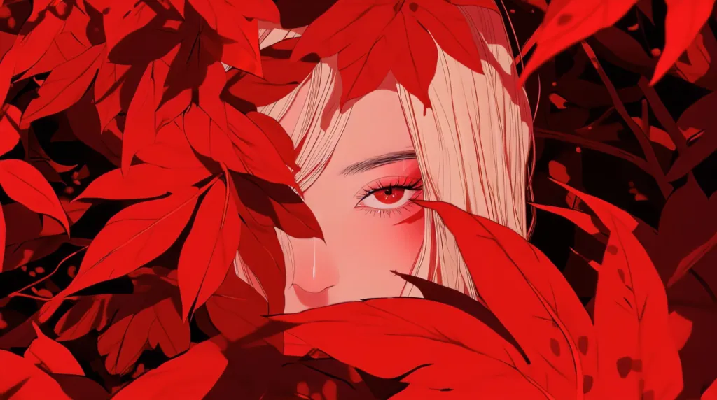 Crimson Veil Live Wallpaper